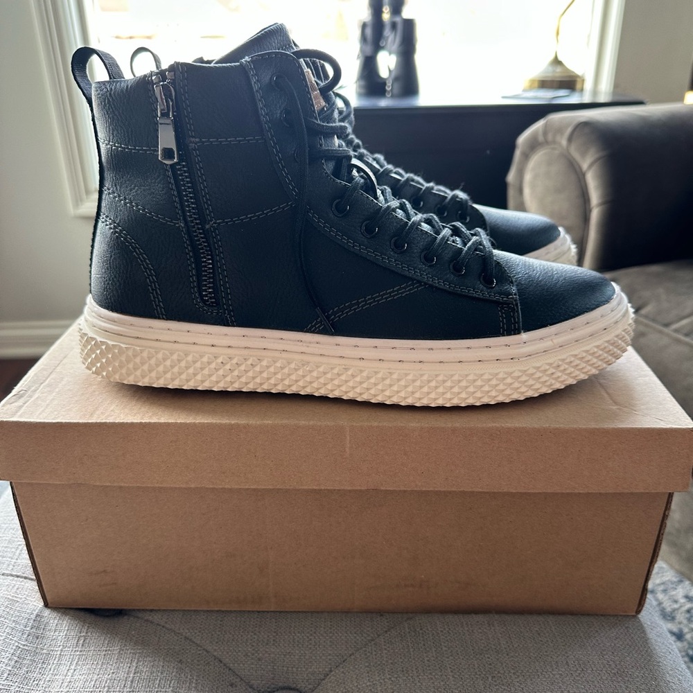 Steve Madden Black High-Top Sneakers - Picture 4 of 14